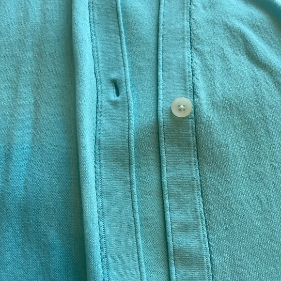 Chicos cardigan sweater button plus cami aqua blue size 0 and 1 *READ* med set - Picture 4 of 12